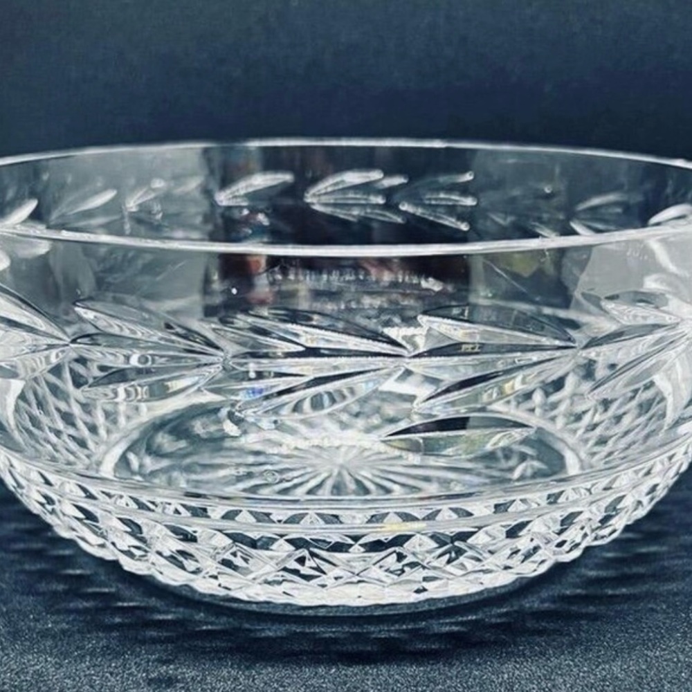 Vintage Waterford Glandore Irish cut crystal serving bowl